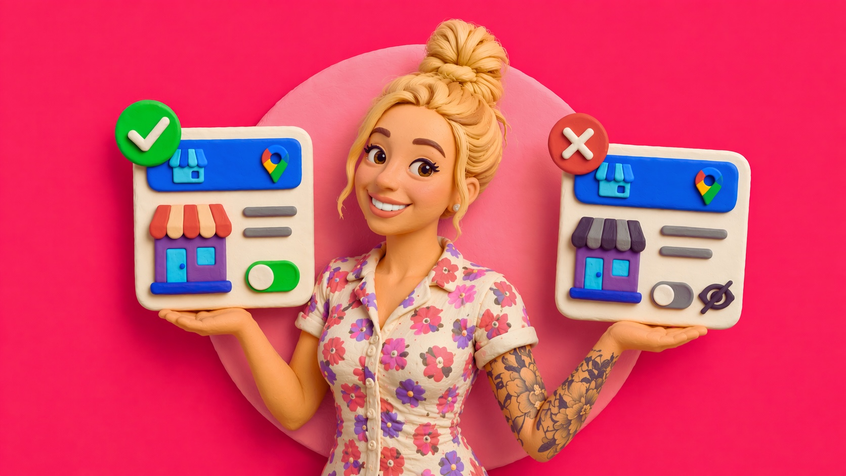 There is a question on showing or hiding your business address in Google Business Profile