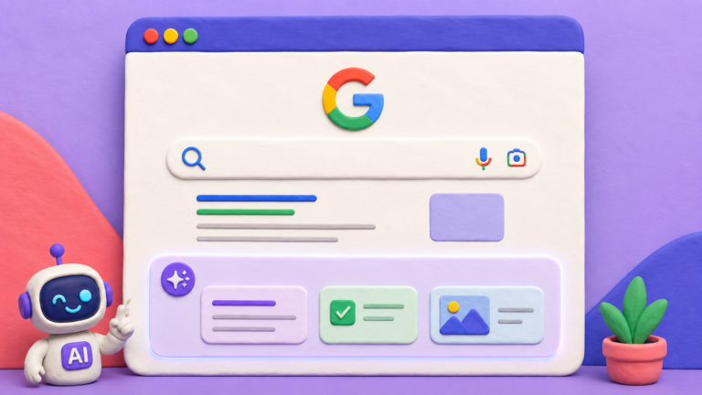 Clay image of google search area